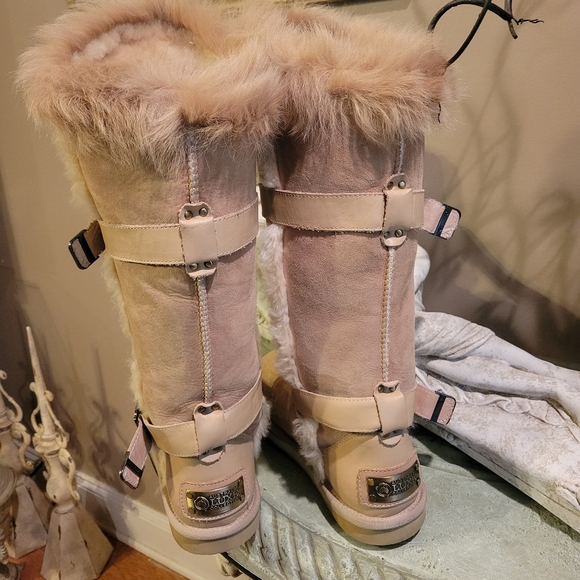 Australia Luxe Collective Tsar Tall Sheepskin Boots in Sand size 9 #415 - Picture 6 of 17